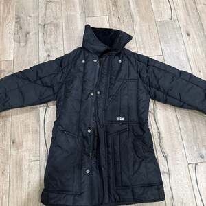 Polar Wear Black Quilted Winter Parka Jacket - Heavyweight Workwear